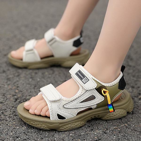 Strandtofflor för barn Modesandaler Halkfria inomhusskor utomhus 4387 Beige 39