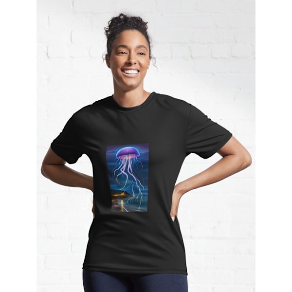 Elektrisk nattaktiv T-shirt Black L_Front