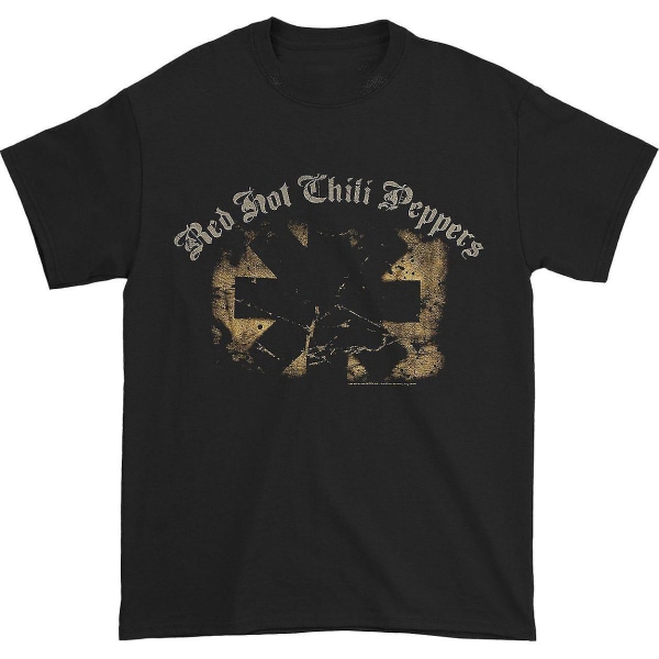 Red Hot Chili Peppers texturerad rektangel T-shirt M