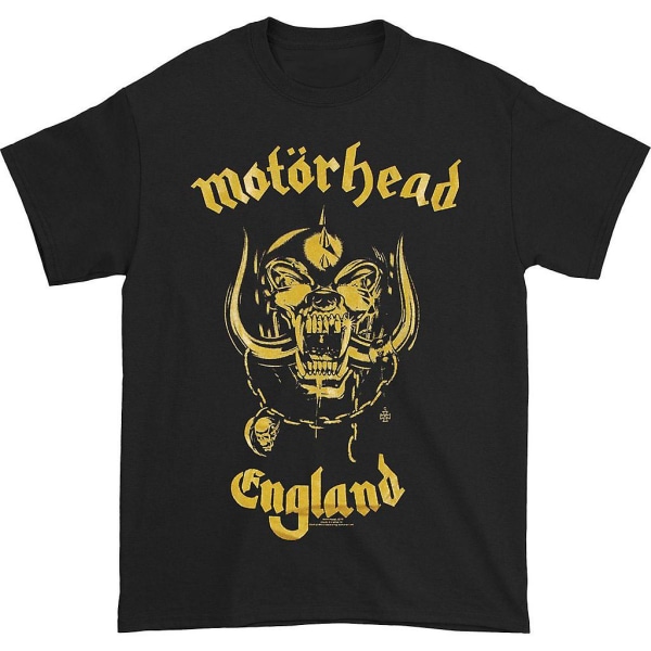 Motorhead England Classic Gold T-shirt Black XXL