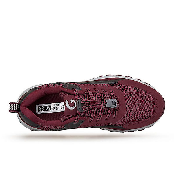 Män Dam Sneakers Andningsbara promenadskor Mode Sportskor Äldre skor Yj9109 Red 40