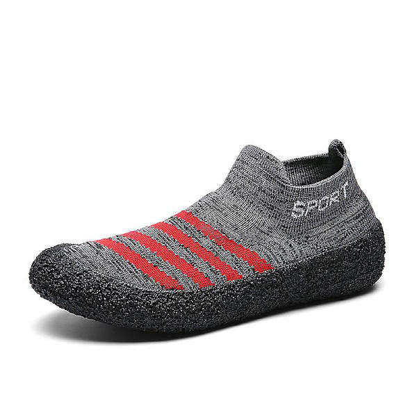 Herr Sport Löparskor Lättvikts Fitness Yoga Strumpor Sneaker Fr8202 Gray 43