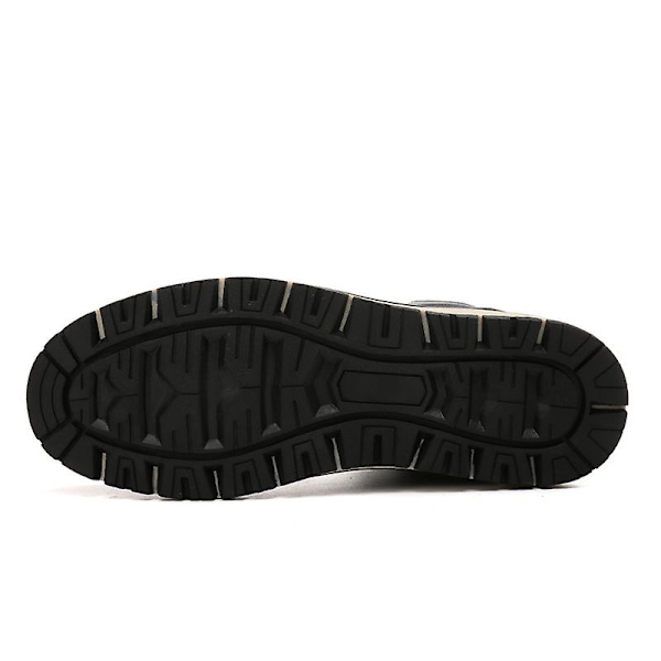 Snöskor för män Läder Plus Velvet Varma Utomhus bomullsskor F9704 Black 41