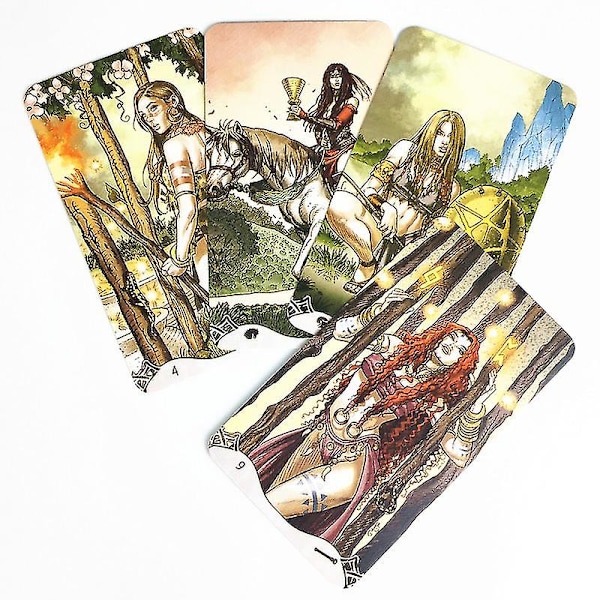 Erotisk Fantasy Tarotkort Engelsk version Tarotkortlekbord Pdf Guidebok Brädspel Oracle Card Divination Fate Game78st Tt48