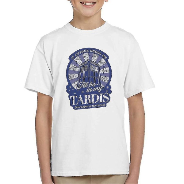 Doctor Who Ill Be I My Tardis Kid's T-shirt XL