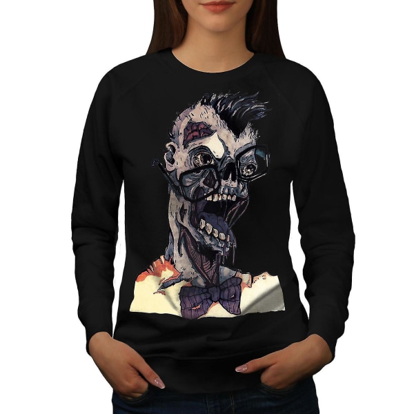 Geek Brain Creepy Women Blacksweatshirt M