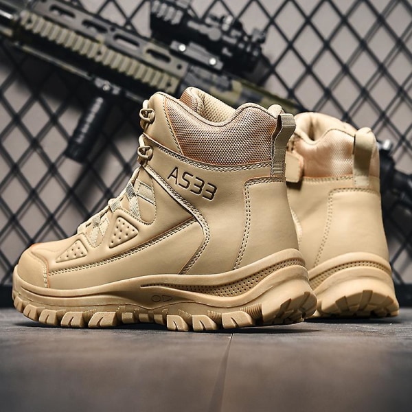 Herr Military Boot Combat Herr Boots Tacticalhane Shoes Work Safety Shoes Yj703 Khaki 40