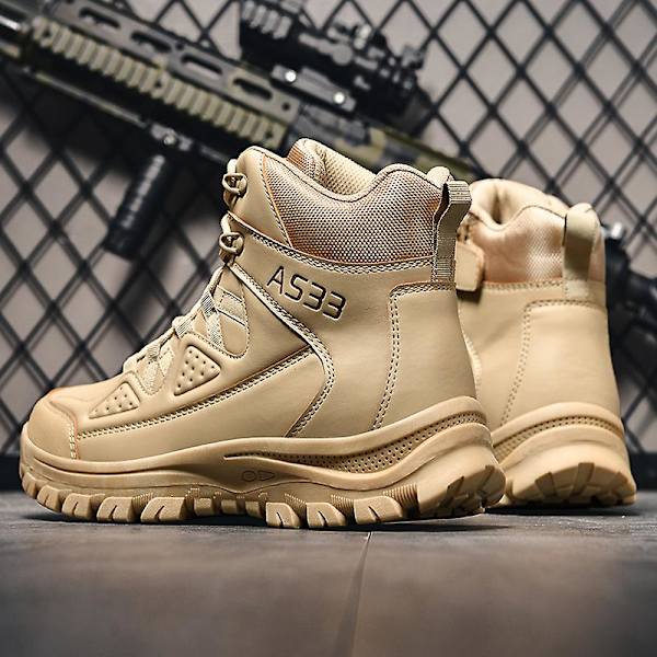Herr Military Boot Combat Herr Boots Tacticalhane Shoes Work Safety Shoes Yj703 Khaki 41