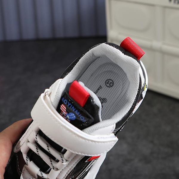 Barn Sneakers Andas löparskor Mode Pojkar Flickor Sportskor 3Au8909 Black 32