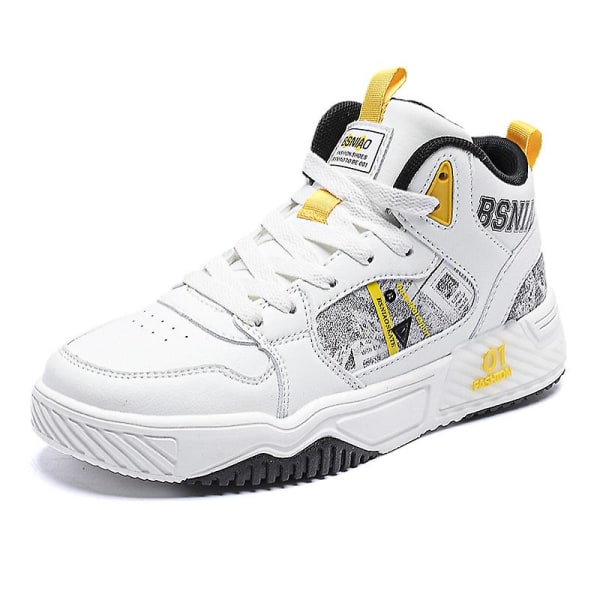 Herrsneakers Mode High-Top Sports löparskor Fr6055 Yellow 39