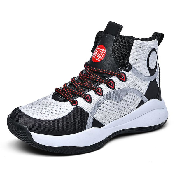 Barnbasketskor Mode Halkfria sneakers Andas sportskor 033 WhiteBlack 36