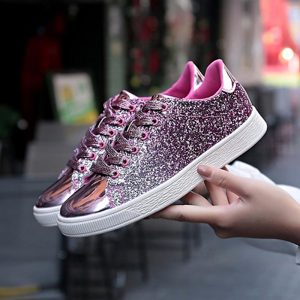 Damsneakers Andas skateboardskor Löparskor 1812 Purple 41