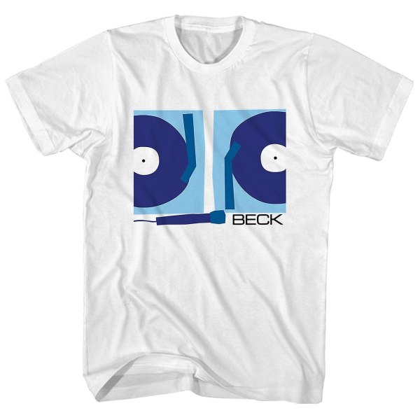 Beck T Shirt Två skivspelare och en mikrofon Beck T-shirt XXL