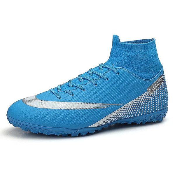 Fotbollsskor för män Aldult Fotbollsskor Grästräning Sport Skor Sneakers 3C2150 Blue 44