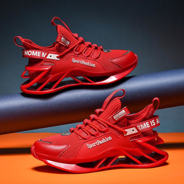 Herrsportskor Blade löparskor Halkfria Sneakers Fr18229 Red 45