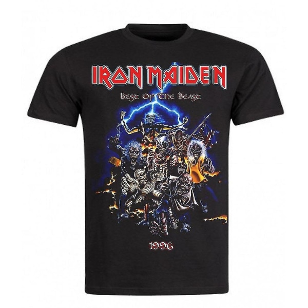 Vintage Rock Black T-shirt Iron Maiden Best Of the Beast XXL