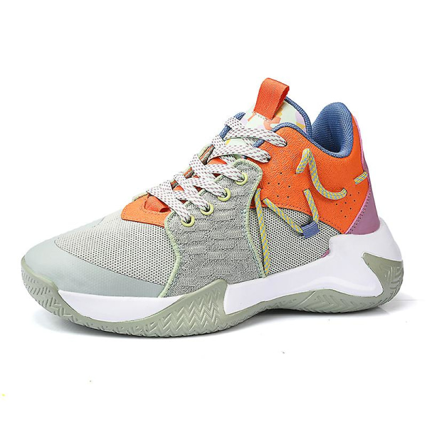 Basketskor för män Mode Halkfria sneakers Andas sportskor G011 Orange 40