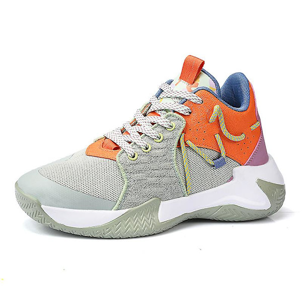 Basketskor för män Mode Halkfria sneakers Andas sportskor G011 Orange 40