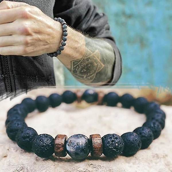 Men Blet St Bead Buddha Blet Chakra Lava St Diffuser Blets Men Smycken