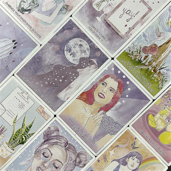 Shine From Inside Oracle Card For Fate Divination English Tarot Card Deck Brädspel för vuxen med Pdf-vägledning Spelkort44st Ts129