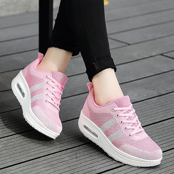 Damsneakers Andas löparskor Mode Sportskor Halkfria 2K8618 Pink 40