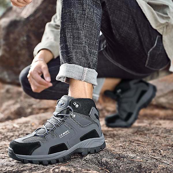 Vandringsskor för herr Andas Sneakers Halkfria utomhusskor 2107 Gray 41