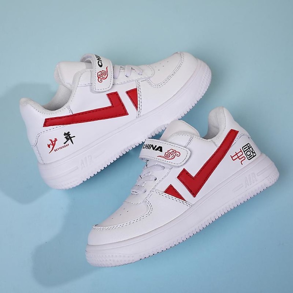 Kids Sneakers Andas löparskor Mode Sportskor 2C8886 Red 38