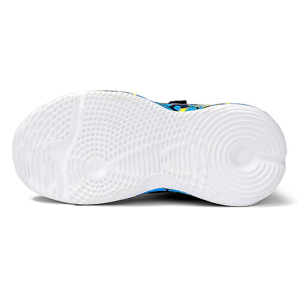 Basketskor för barn Mode Pojkar Flickor Sneakers Andas Sportskor 2202 Blue 33