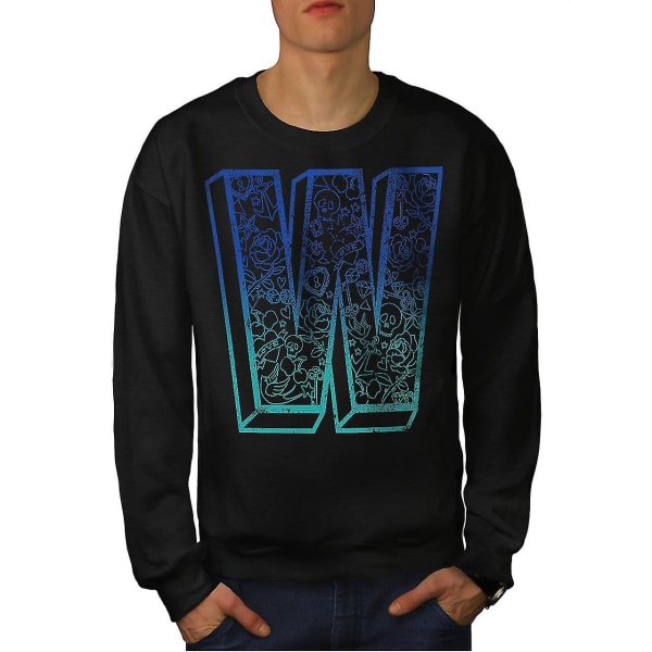 Wellcoda Blue Men Blacksweatshirt XL