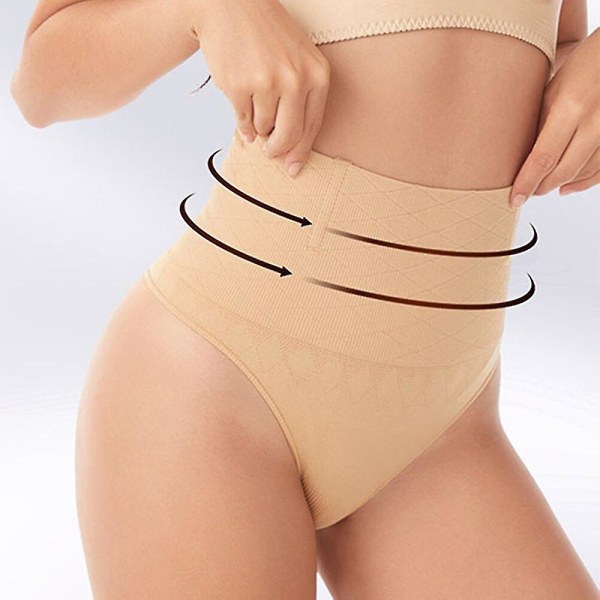 Slimming Waist Trainer Butt Lifter Byxor Kvinnor Bröllopsklänning Seamless Dragunderkläder Body Shaper Magekontroll Trosor Trosor,beige 02 L