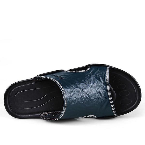 Herrtofflor Halkfria sandaler Mode strandskor för kvinnor q7 Blue 41