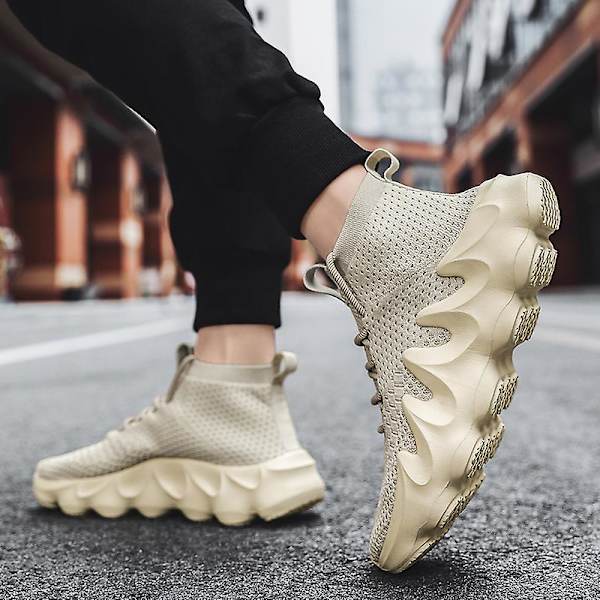 Sneakers för kvinnor Halkfria Coconut Skor Löparskor L450 Beige 39
