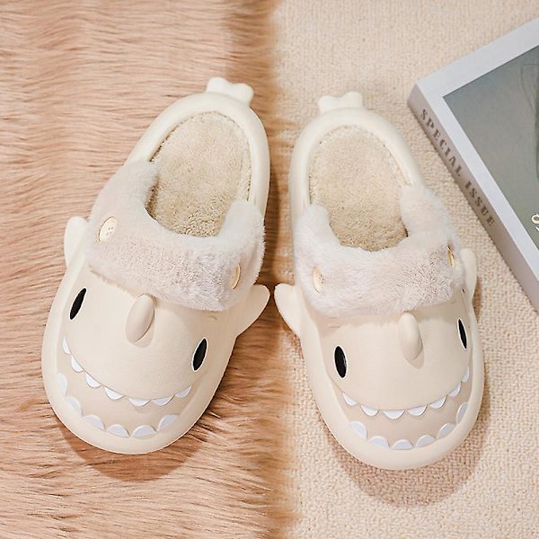 Herr Damtofflor Memory Foam Komfort bomullsblandning Stängd tå House Skor 2K2356 White 42-43