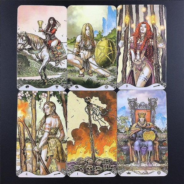 Erotisk Fantasy Tarotkort Engelsk version Tarotkortlekbord Pdf Guidebok Brädspel Oracle Card Divination Fate Game78st Tt77