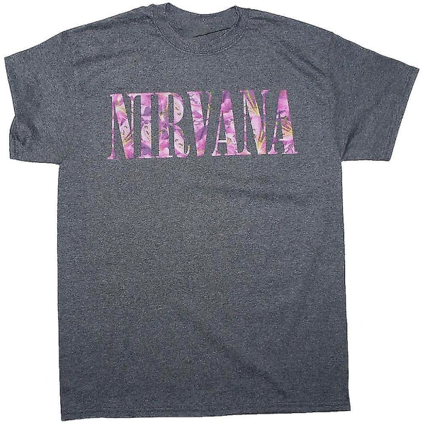 Blommig logotyp Nirvana T-shirt L