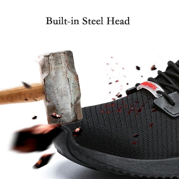 Lätta, punkteringsbeständiga säkerhetsskor för män Sneakers 3C611 40