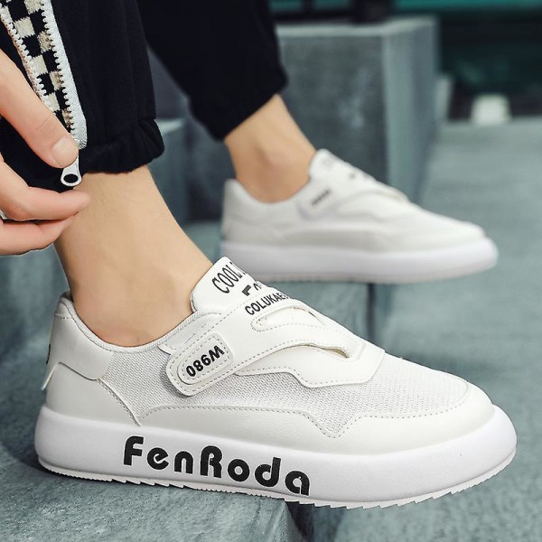 Herrskor Mode Sneakers Platta Casual Skor bl888 White 40