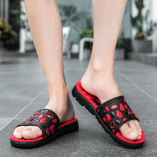 Herrskor Massagesula Mjuk Mjuk utomhustofflor Fr260-1 Red 41