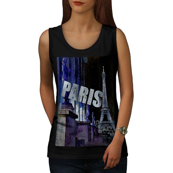 Paris Landmark City Dam Blacktank Top L