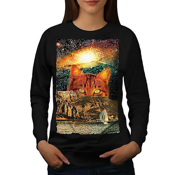 In Space Novelty Cool Women Blacksweatshirt XXL