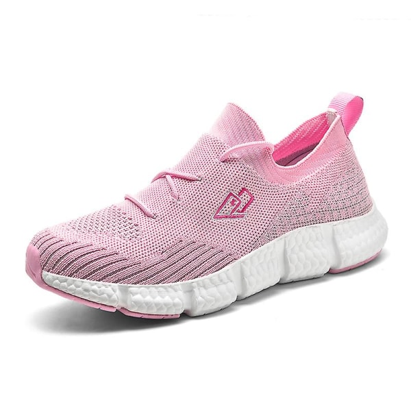 Casual bekväma sneakers som andas löparskor för män 220 Pink 43