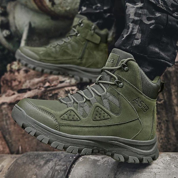 Herr Military Boot Combat Herr Boots Tacticalhane Shoes Work Safety Shoes Yj703 Green 39