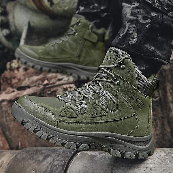Herr Military Boot Combat Herr Boots Tacticalhane Shoes Work Safety Shoes Yj703 Green 45