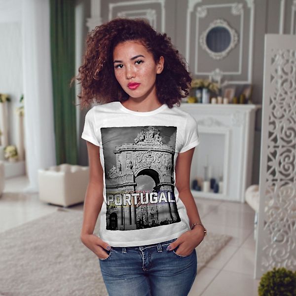 Portugal City Women Whitet-shirt XL