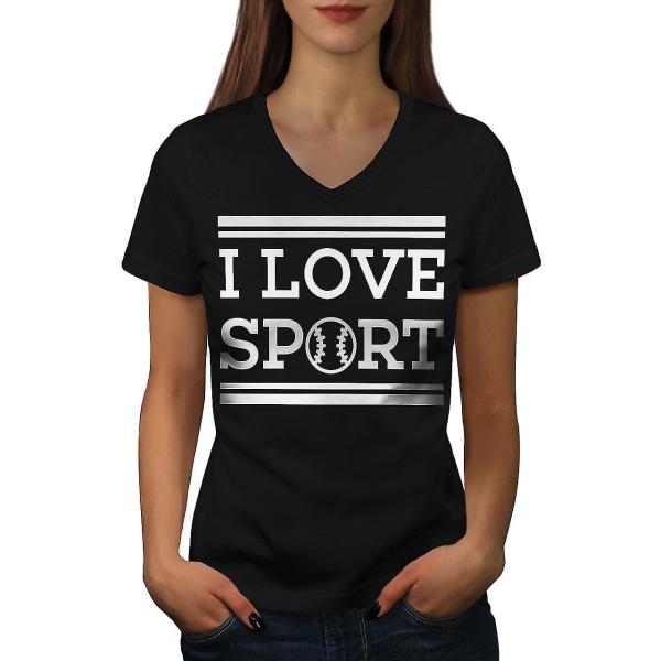 I Love Sport Tenis T-shirt för kvinnor XXL