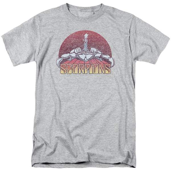Scorpions Scorpions färglogotyp Distressed adult T-shirt L