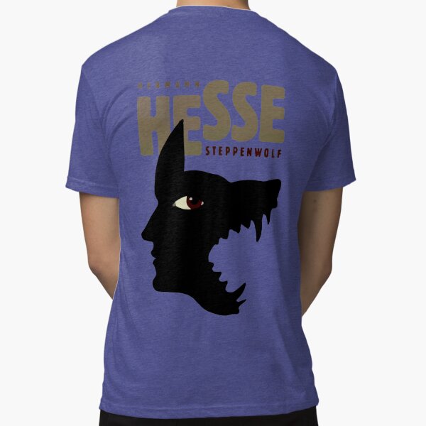 Hermann Hesse Tri-blend T-shirt Royal 2XL_Back