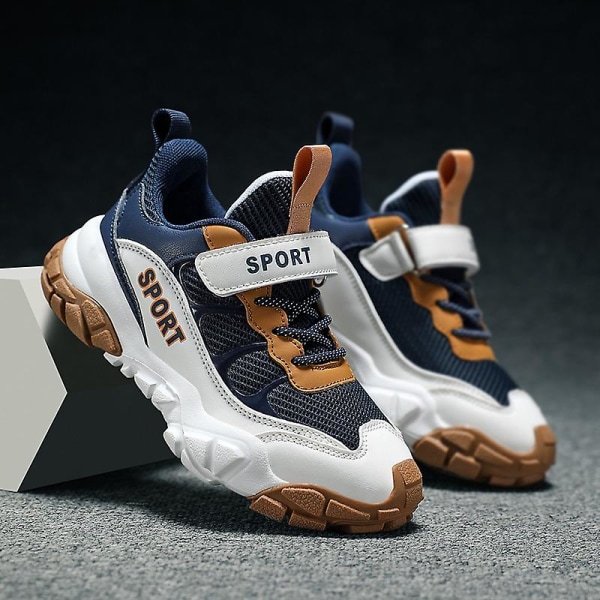 Barnskor Andas Sneakers Pojkar Flickor Sportskor Lätta löparskor Yjh888 DarkBlue 29