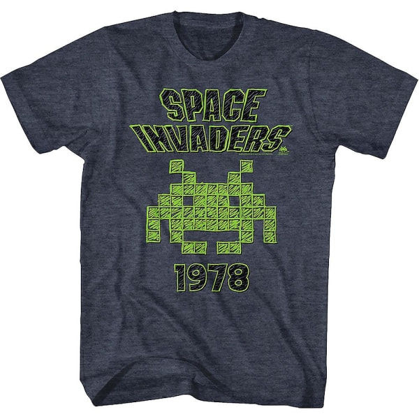 1978 Sketch Space Invaders T-shirt XXL