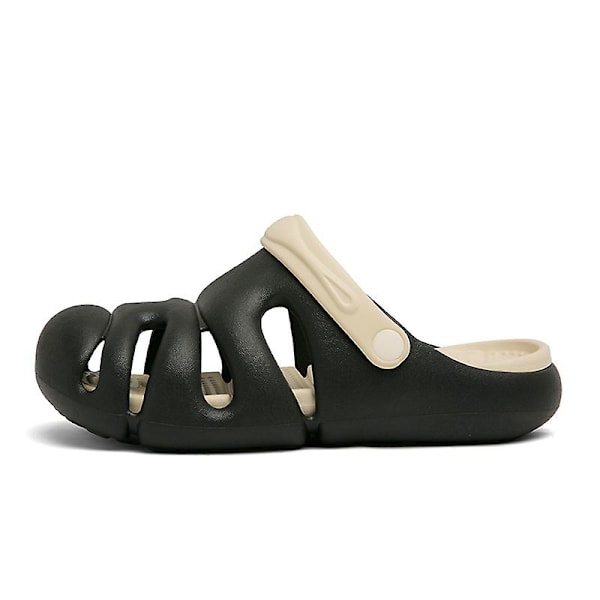 Strandtofflor för män Modesandaler Utomhus Halkfria inomhusskor 3B7949 Black 42-43